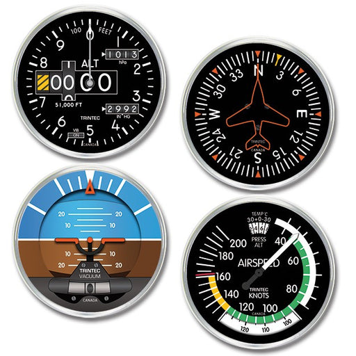 4-Piece Round Acrylic Coaster Set