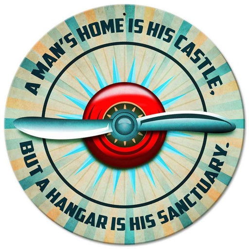 Sign - Hangar is His Sanctuary