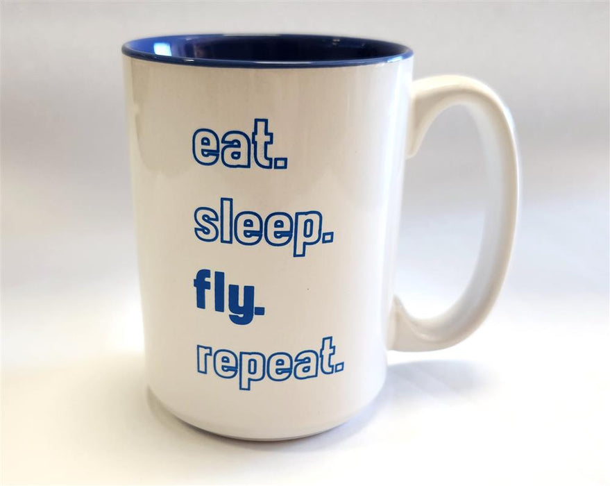 Mug - Eat, Sleep, Fly, Repeat