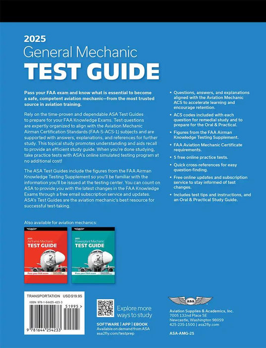 ASA 2025 Test Guide: General