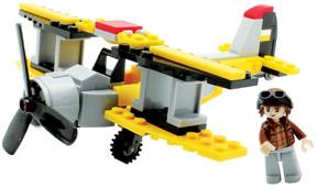 Building Blocks - Yellow Biplane