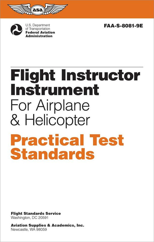 ASA Practical Test Standards - CFI/IFR (Airplane & Helicopter)