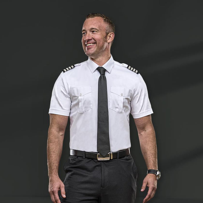 JetSeam - Men's Pilot Shirt - Short Sleeved - Modern Cut