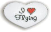 I Love Flying Pin