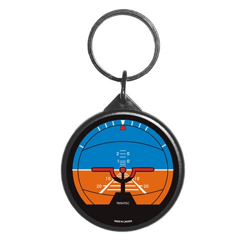 2" Classic Artificial Horizon Round Keychain