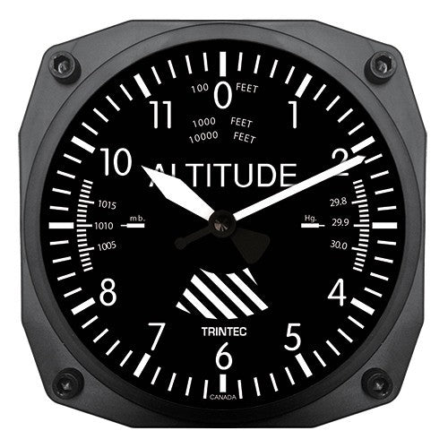 6" Altimeter Instrument Style Clock