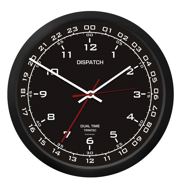 10" Dispatch Dual Time Clock (Zulu) - Black