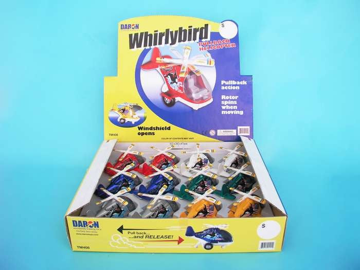 Whirlybird Helicopter Pullback Toy