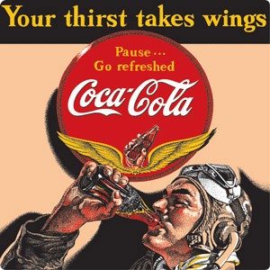 Coke Aviation (Man) Magnet