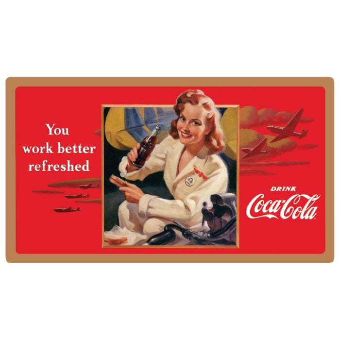 Sign - Coca-Cola "Work Refreshed" Beauty
