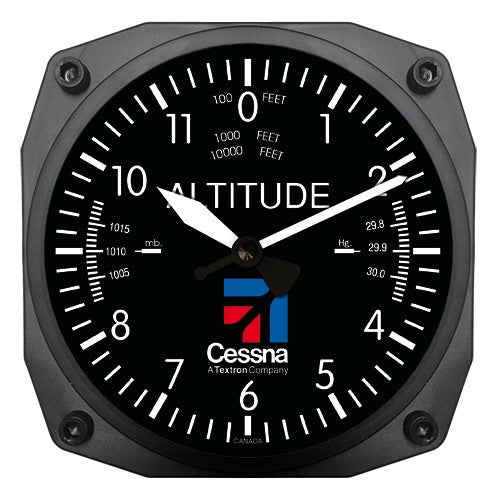 6" Cessna Altimeter Instrument Style Clock