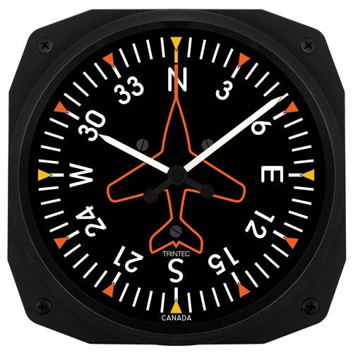 10" Directional Gyro Instrument Style Clock