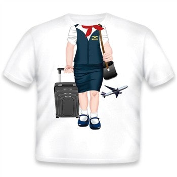 Toddler Tee Shirt - Flight Attendant