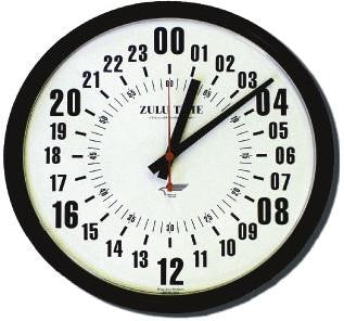 14" ZuluTime 24-Hour Clock - American Aviator