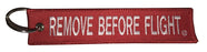 Embroidered Keychain - Remove Before Flight