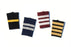 Black Epaulets (Metalic Silver Stripes)