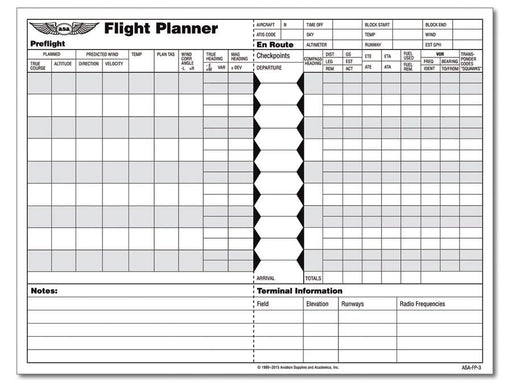 ASA Flight Planner Pad