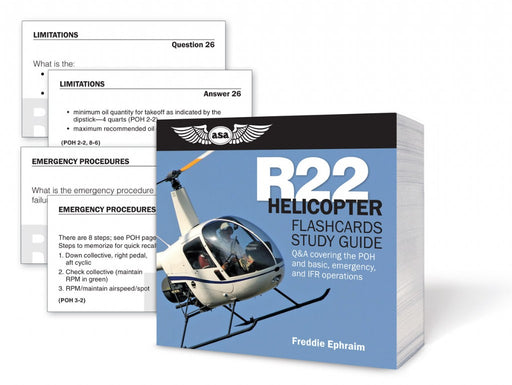 ASA R22 Helicopter Flashcards Study Guide